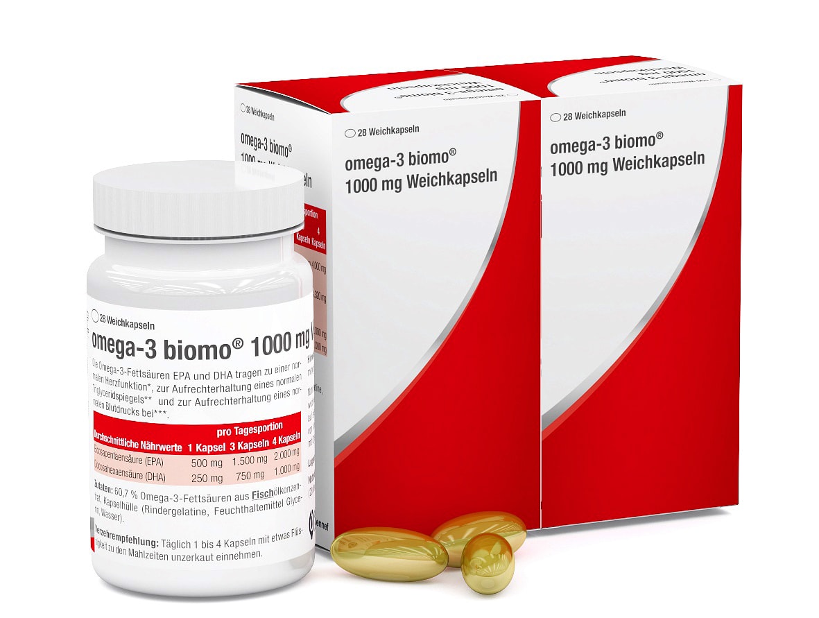 omega-3 biomo 1000 mg 56 St Weichkapseln