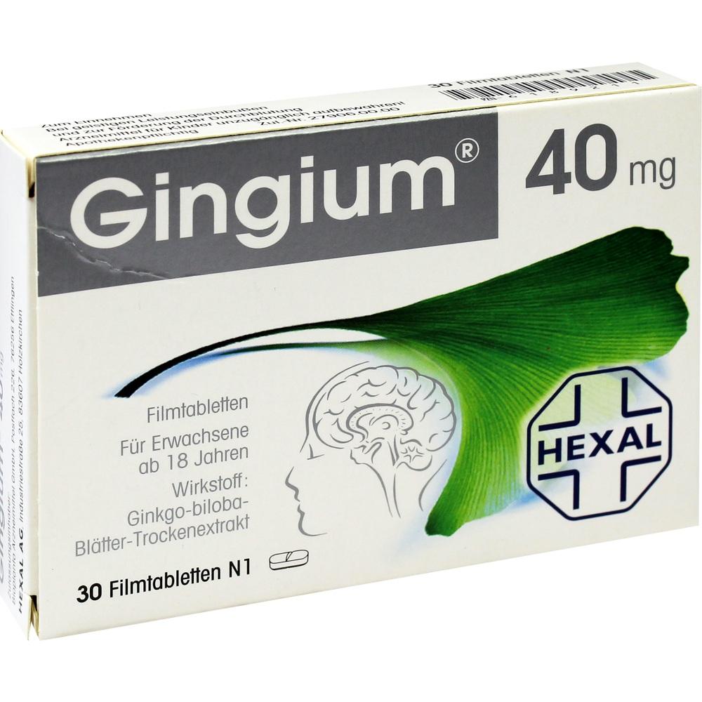 Gingium 40mg 30 St Filmtabletten