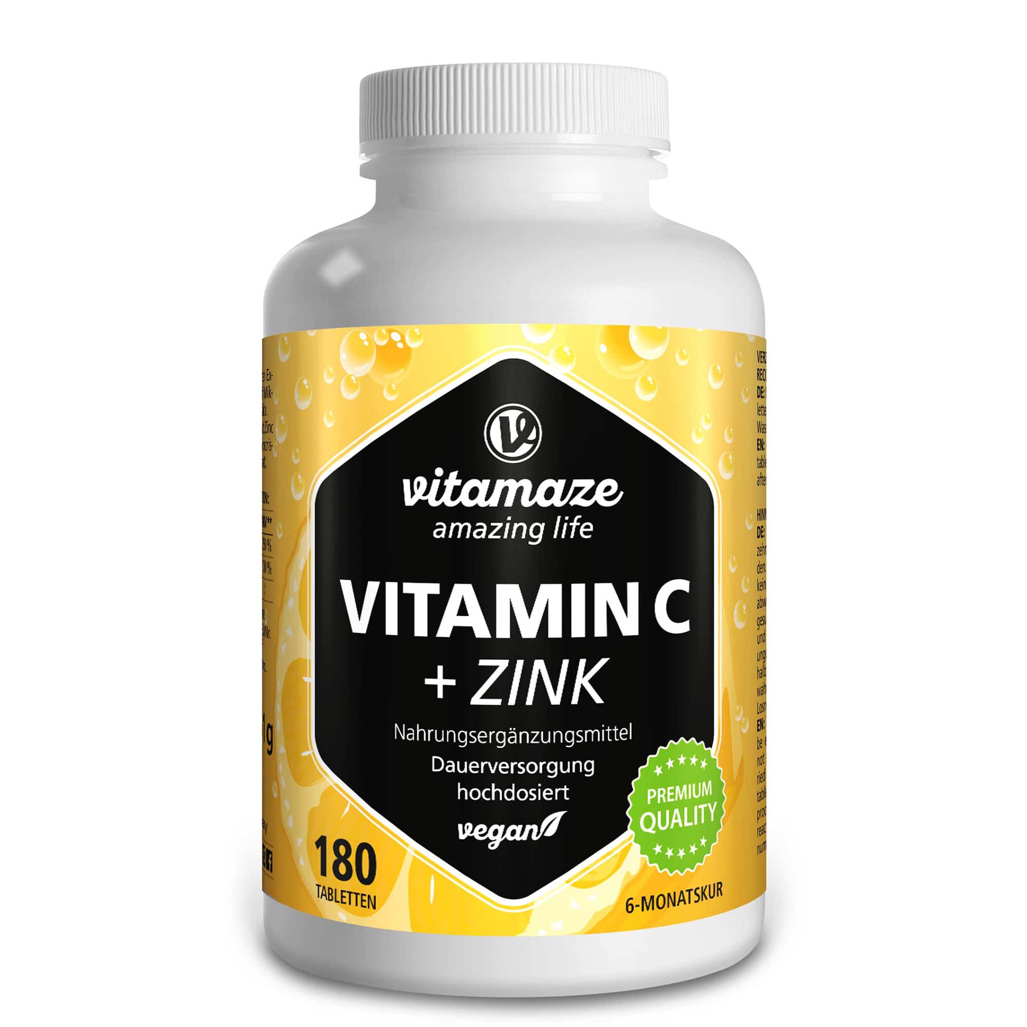 vitamaze VITAMIN C 1000 mg + Zink  180 St Tabletten
