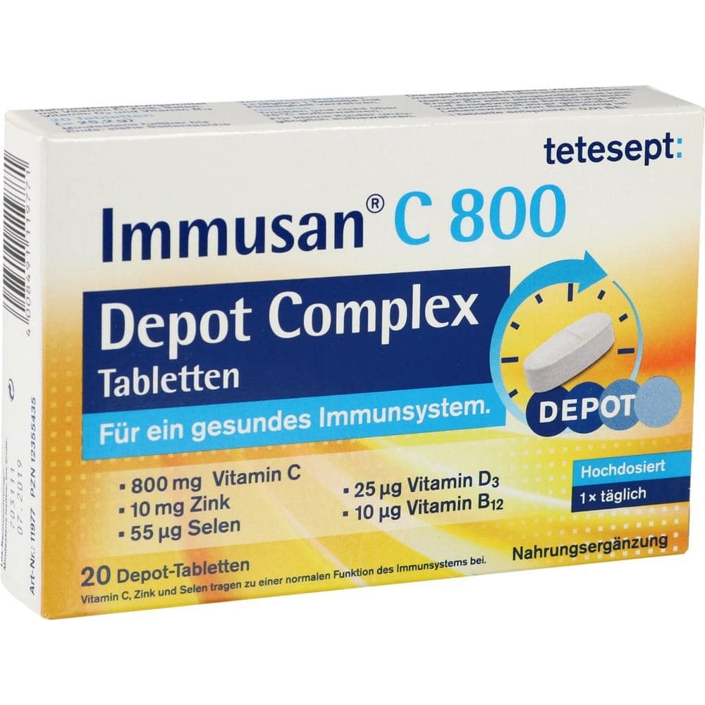 Tetesept Immusan C 800 Depot Complex Tabletten 20 St Tabletten