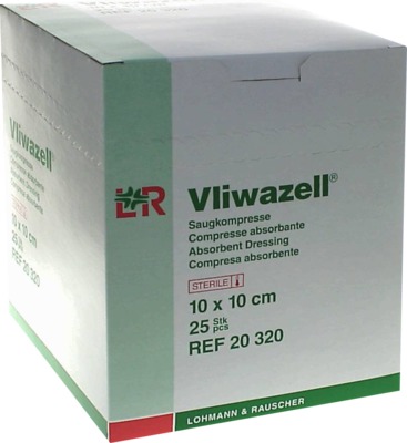 VLIWAZELL Saugkompressen 10x10 cm steril 25 St Kompressen