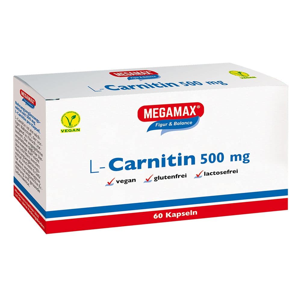 MEGAMAX L Carnitin 500 mg Kapseln 60 St Kapseln