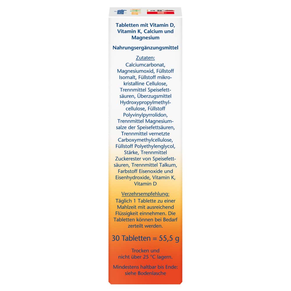 Doppelherz aktiv D3+K2+Calcium+Magnesium 30 St Tabletten