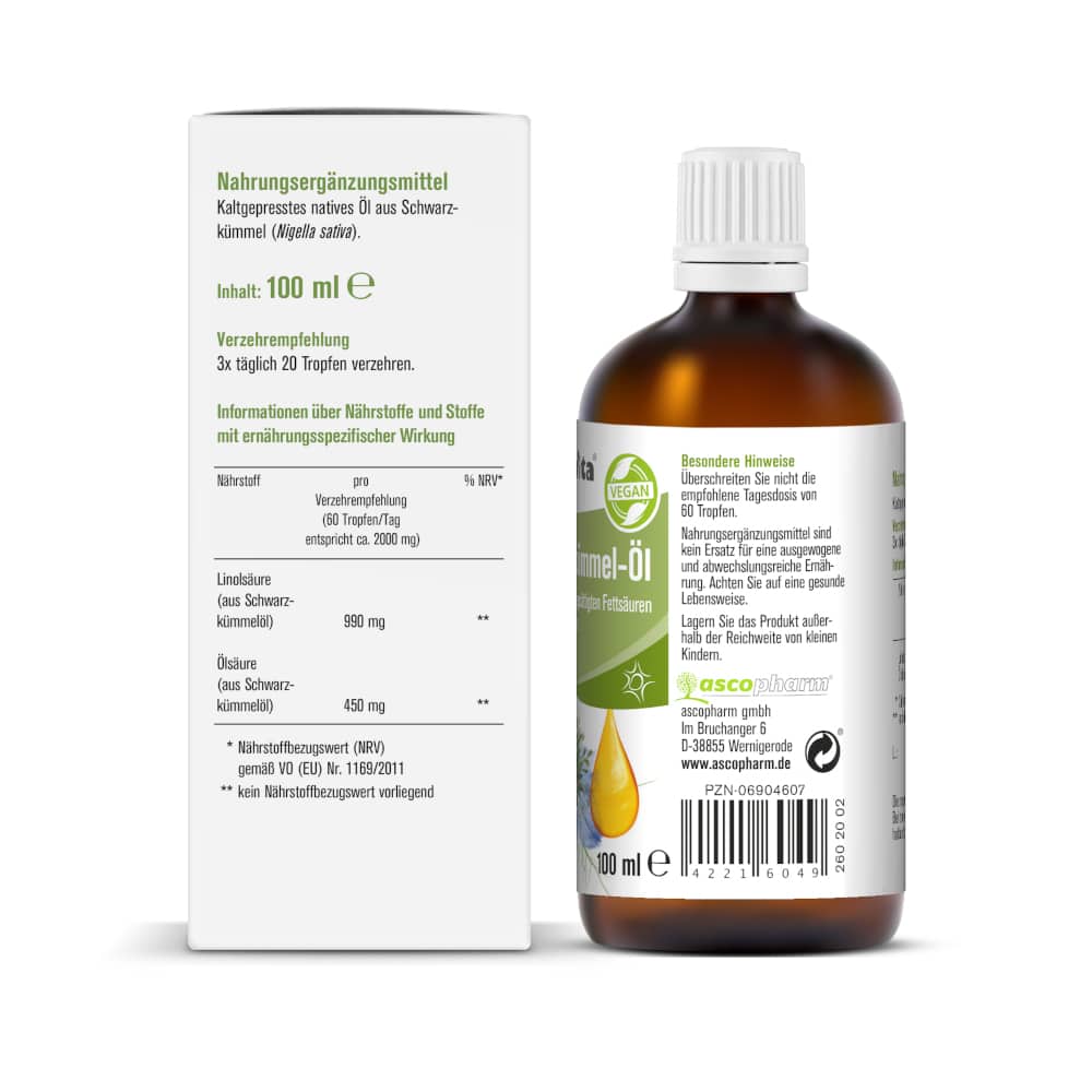 sovita Schwarzkümmelöl 100 ml Öl