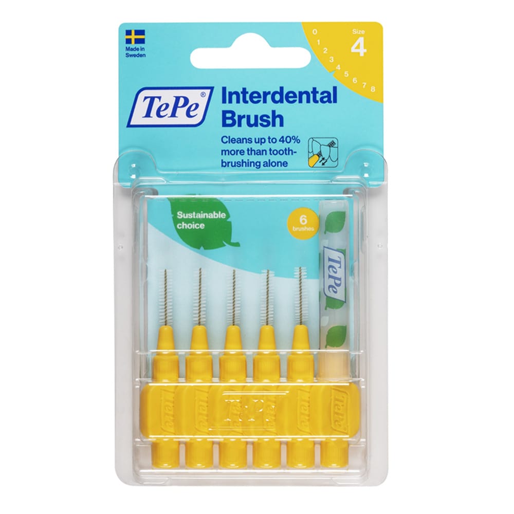 TEPE Interdentalbürste 0,7mm gelb 6 St Zahnbürste
