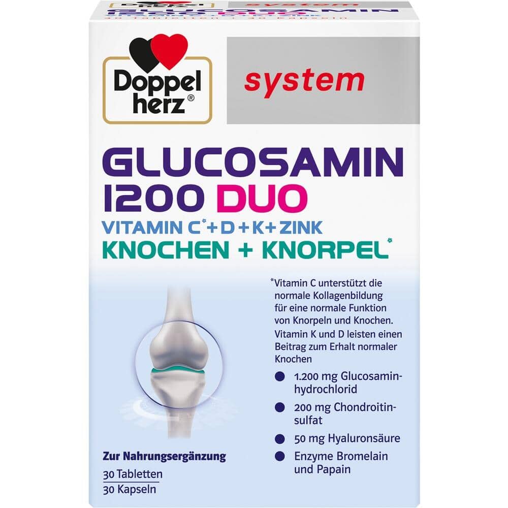 Doppelherz system GLUCOSAMIN 1200 DUO 60 St Kombipackung