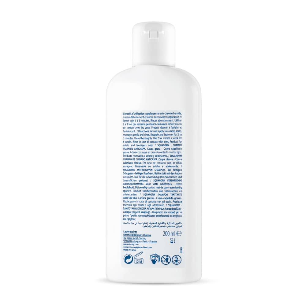 DUCRAY SQUANORM fettige Schuppen Shampoo 200 ml Shampoo