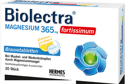 Biolectra MAGNESIUM 365mg  FORTISSIMUM Zitrone 20 St Brausetabletten