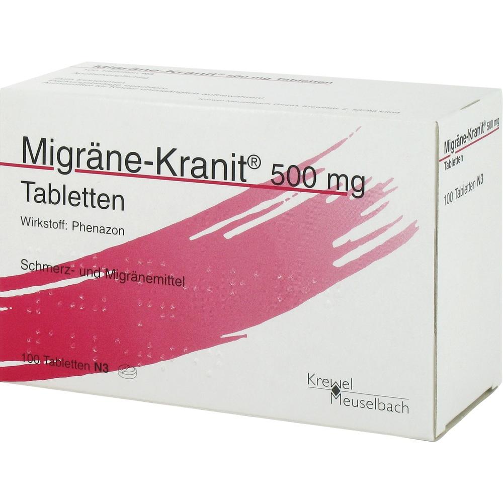 Migräne-Kranit 500mg 100 St Tabletten