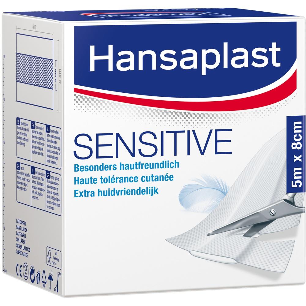Hansaplast SENSITIVE Pflaster 8cm x 5m 1 St Pflaster