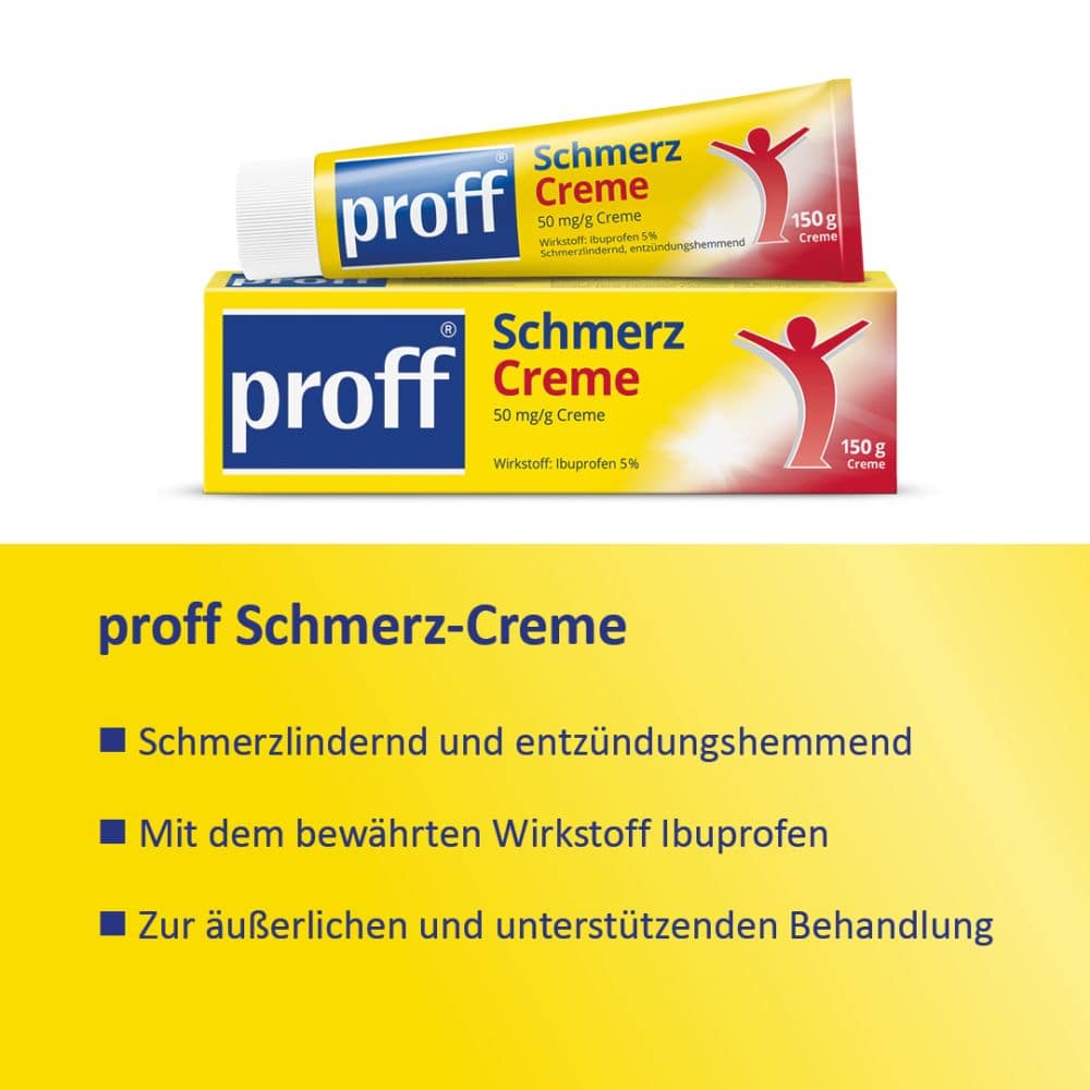 Proff Schmerzcreme 50mg/g 150 g Creme