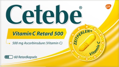 CETEBE Vitamin C 500 mg 60 St Hartkapseln