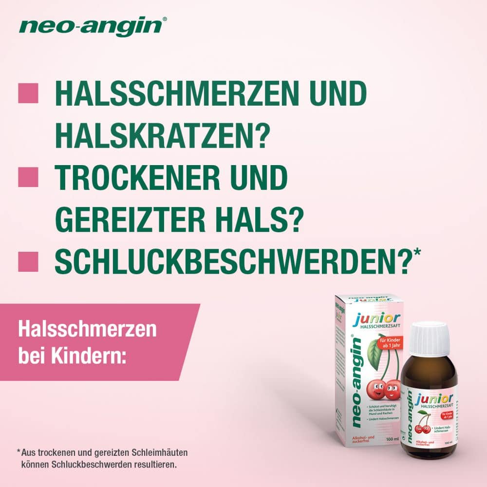 neo angin Junior Halsschmerzsaft Doppelpack 2X100 ml Saft
