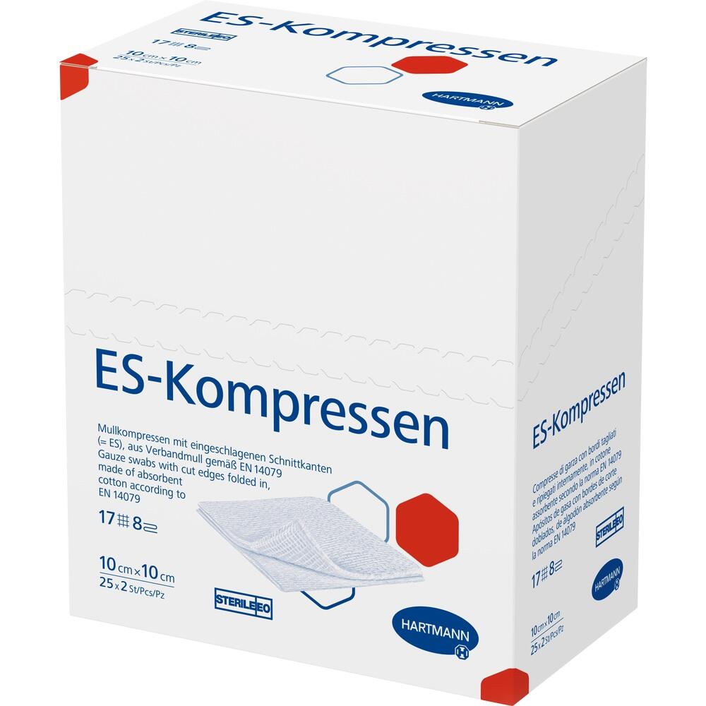 ES-KOMPRESSEN steril 10x10 cm 8fach 25X2 St Kompressen