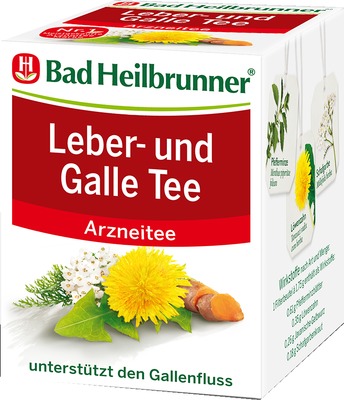 BAD HEILBRUNNER Tee Leber und Galle Filterbeutel 8X1.75 g Filterbeutel