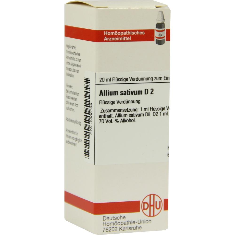 ALLIUM SATIVUM D 2 Dilution 20 ml Dilution