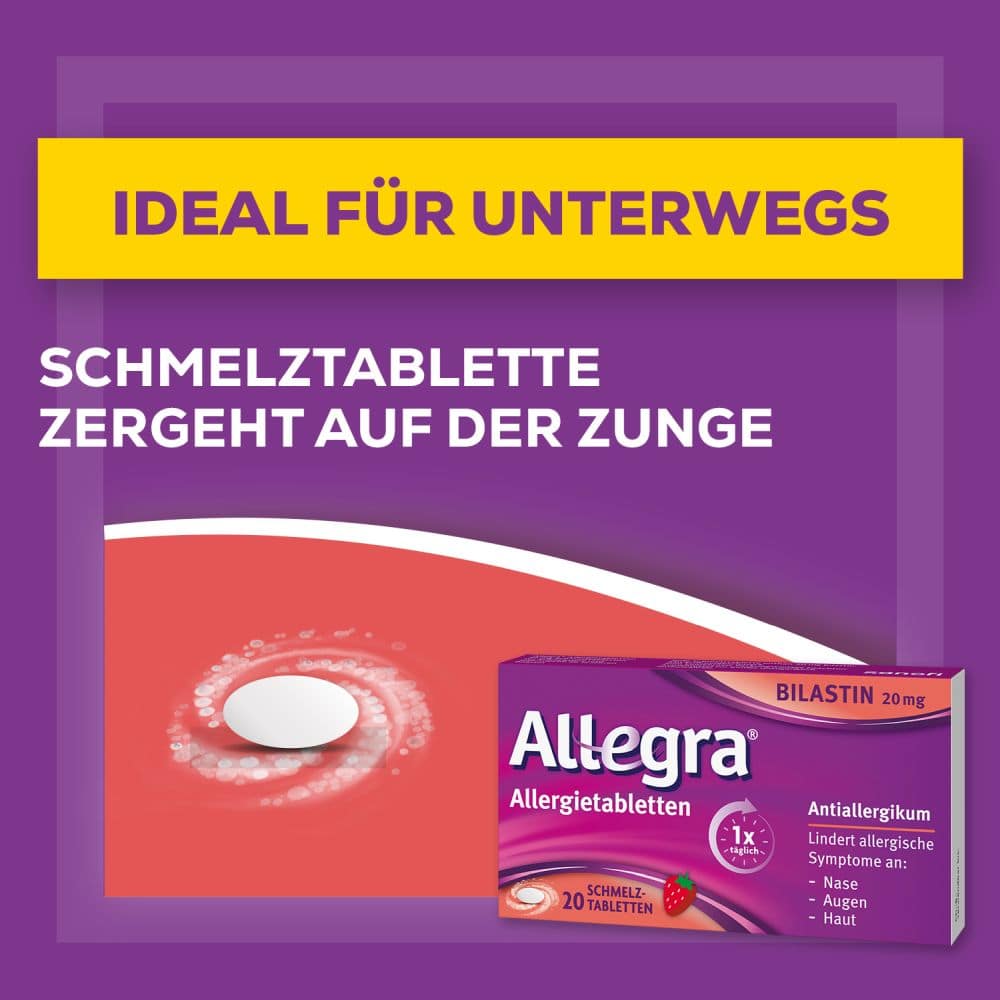 Allegra Allergietabletten 20 St Schmelztabletten