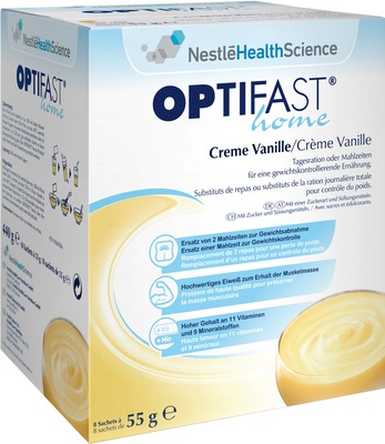 OPTIFAST CREME Vanille GESCHMACK 8X55 g Pulver