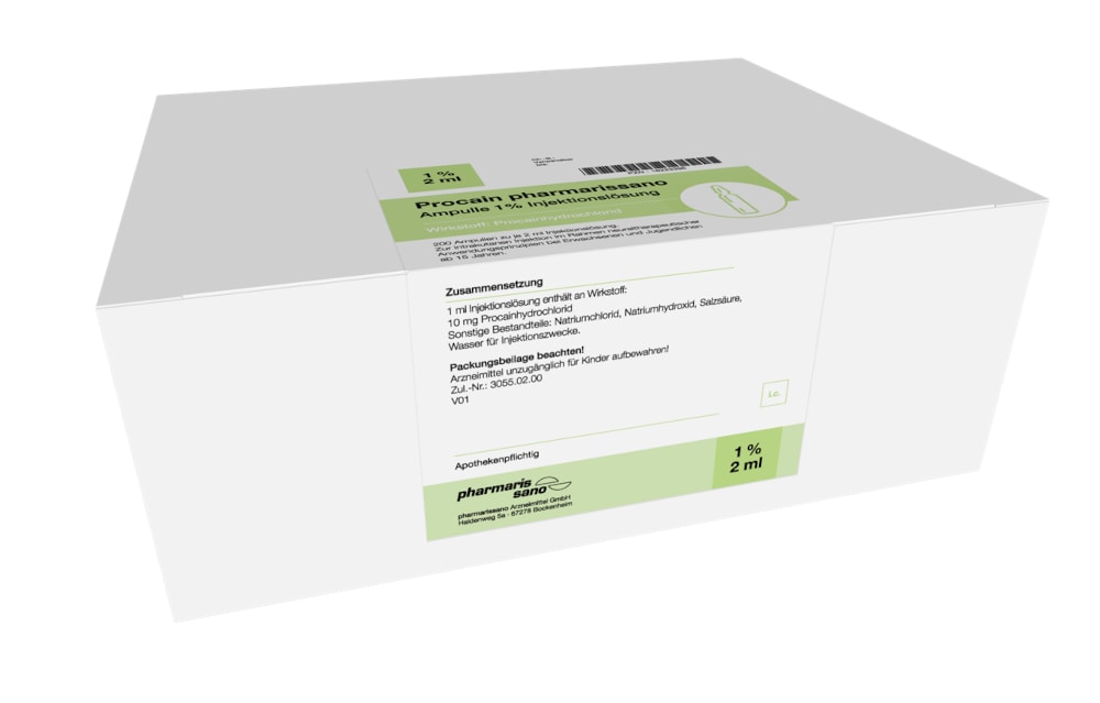 Procain pharmarissano Ampulle 1% 2 ml Injektionslös. 200X2 ml Injektionslösung