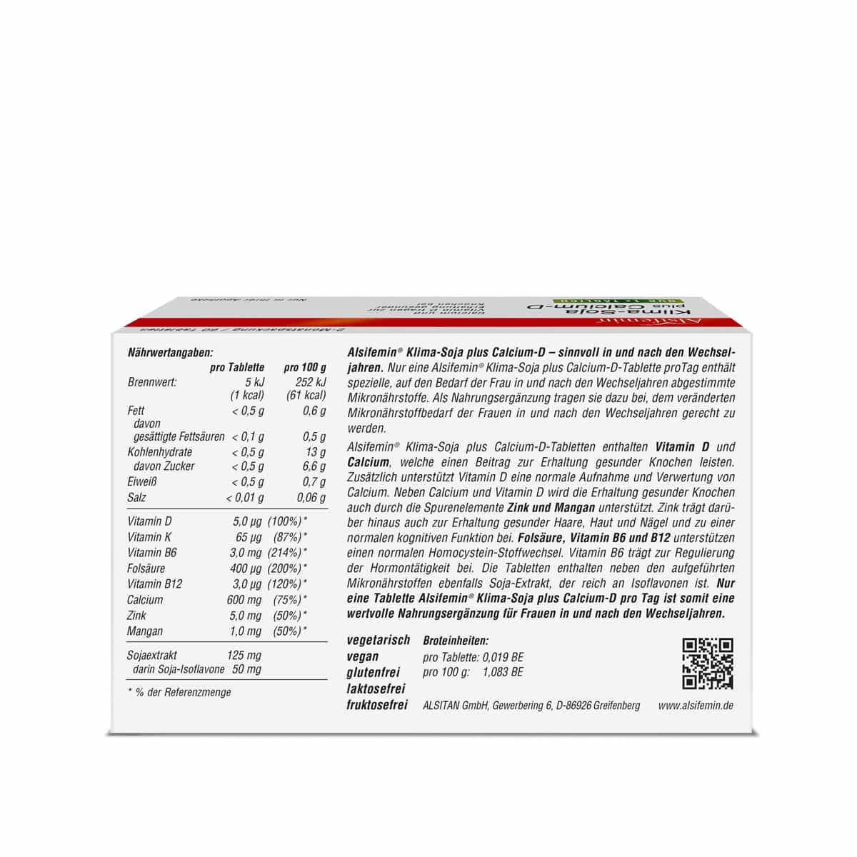 Alsifemin Klima-Soja plus Calcium-D 60 St Tabletten