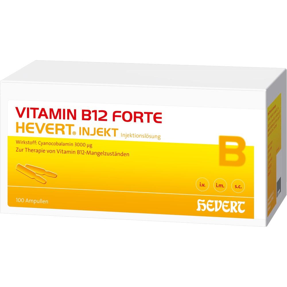 VITAMIN B12 FORTE HEVERT INJEKT 100X2 ml Injektionslösung