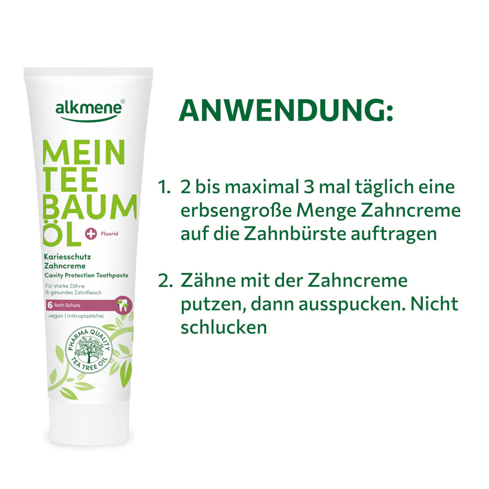 alkmene MEIN TEE BAUM ÖL Kariesschutz Zahncreme 100 ml Zahncreme