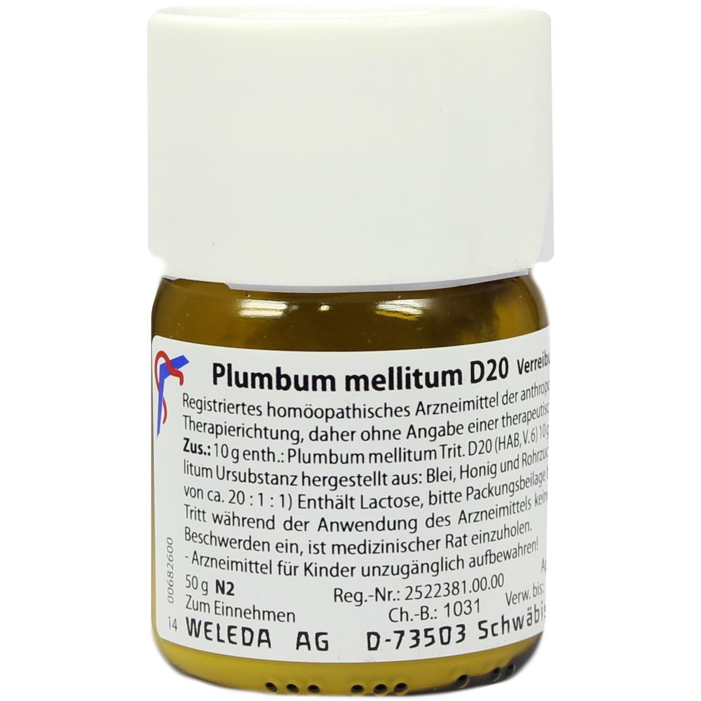 WELEDA PLUMBUM MELLITUM D 20 Trituration 50 g Trituration