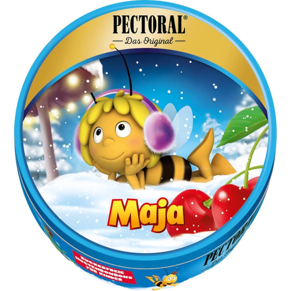 Pectoral für Kinder Biene Maja Winterdose mit Kirschgeschmack 60 g Bonbons