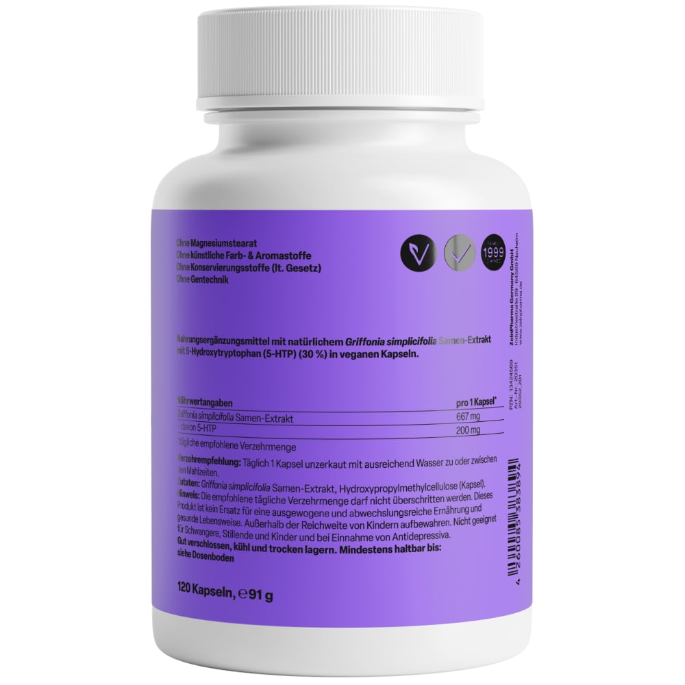 Zein Pharma Griffonia simplicifolia 5-HTP 200 mg 120 St Kapseln
