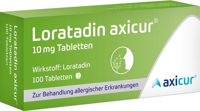 Loratadin axicur 10 mg  100 St Tabletten
