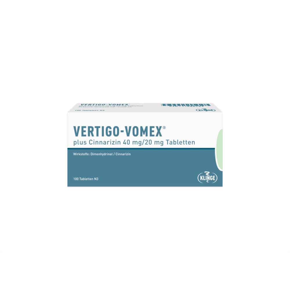 VERTIGO VOMEX plus Cinnarizin 40 mg/20 mg Tabl. 100 St Tabletten