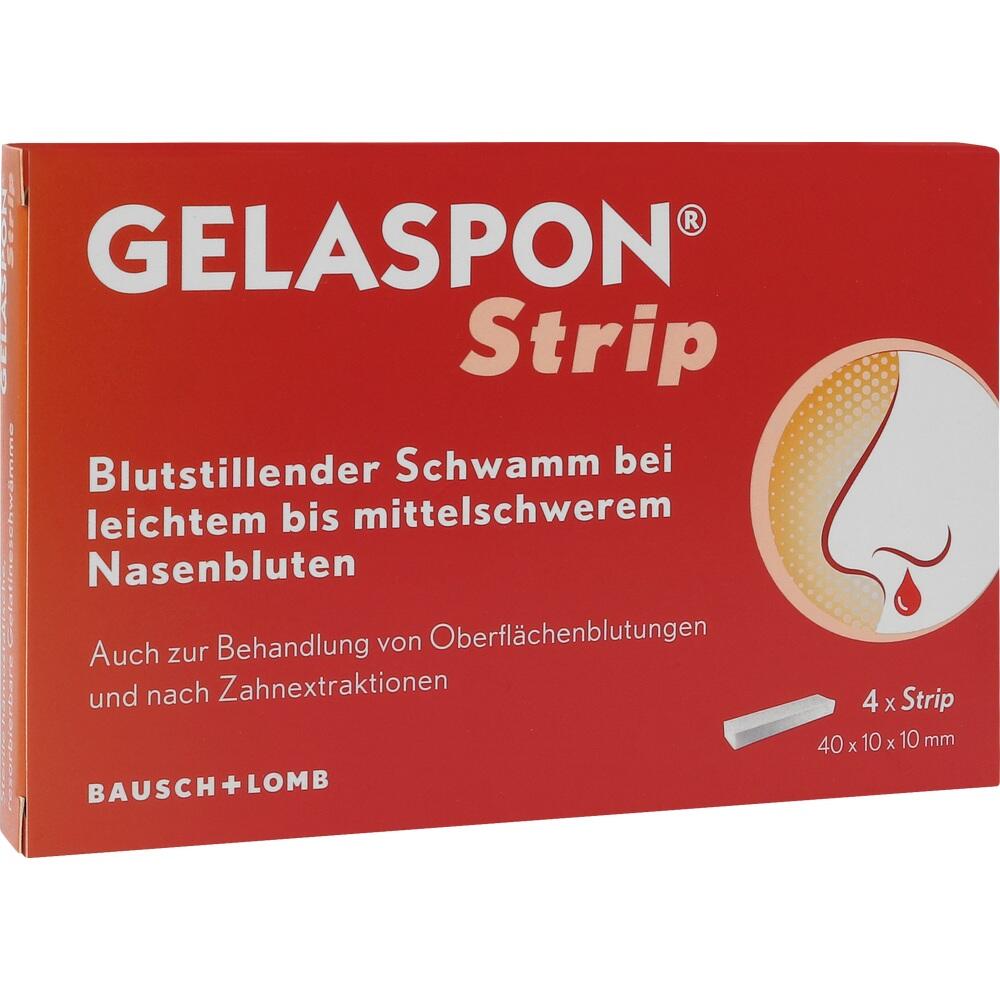 Gelaspon Strip zur Blutstillung und Wundversorgung 4 St Streifen