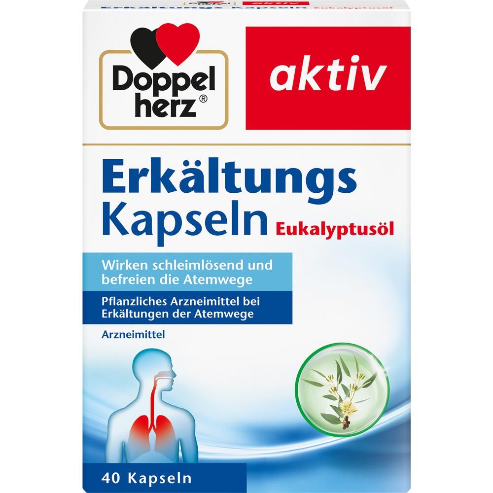 Doppelherz aktiv Erkältungskapseln Eukalyptusöl 40 St Weichkapseln