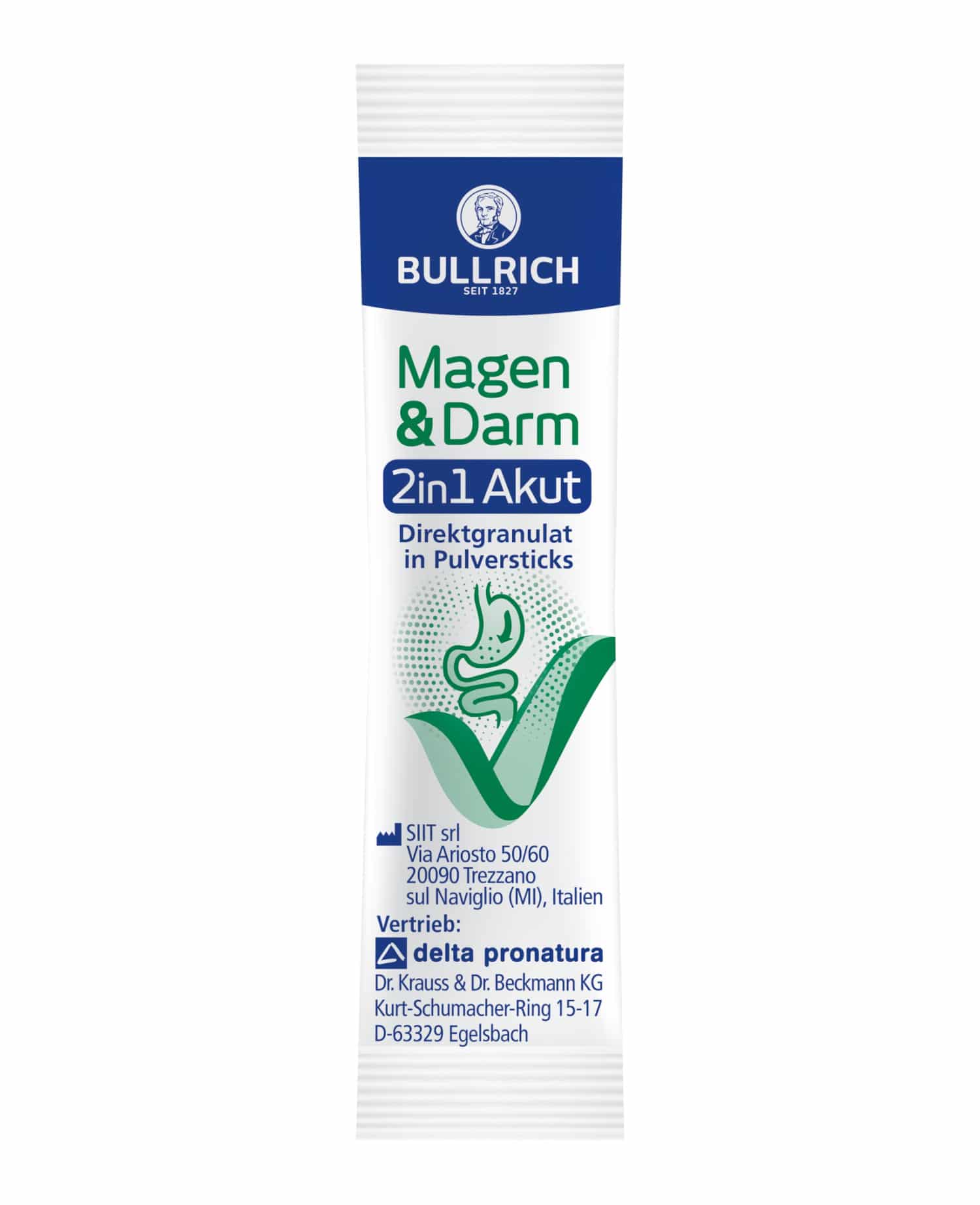 BULLRICH Magen & Darm 2in1 Akut Pulversticks 12 St Beutel