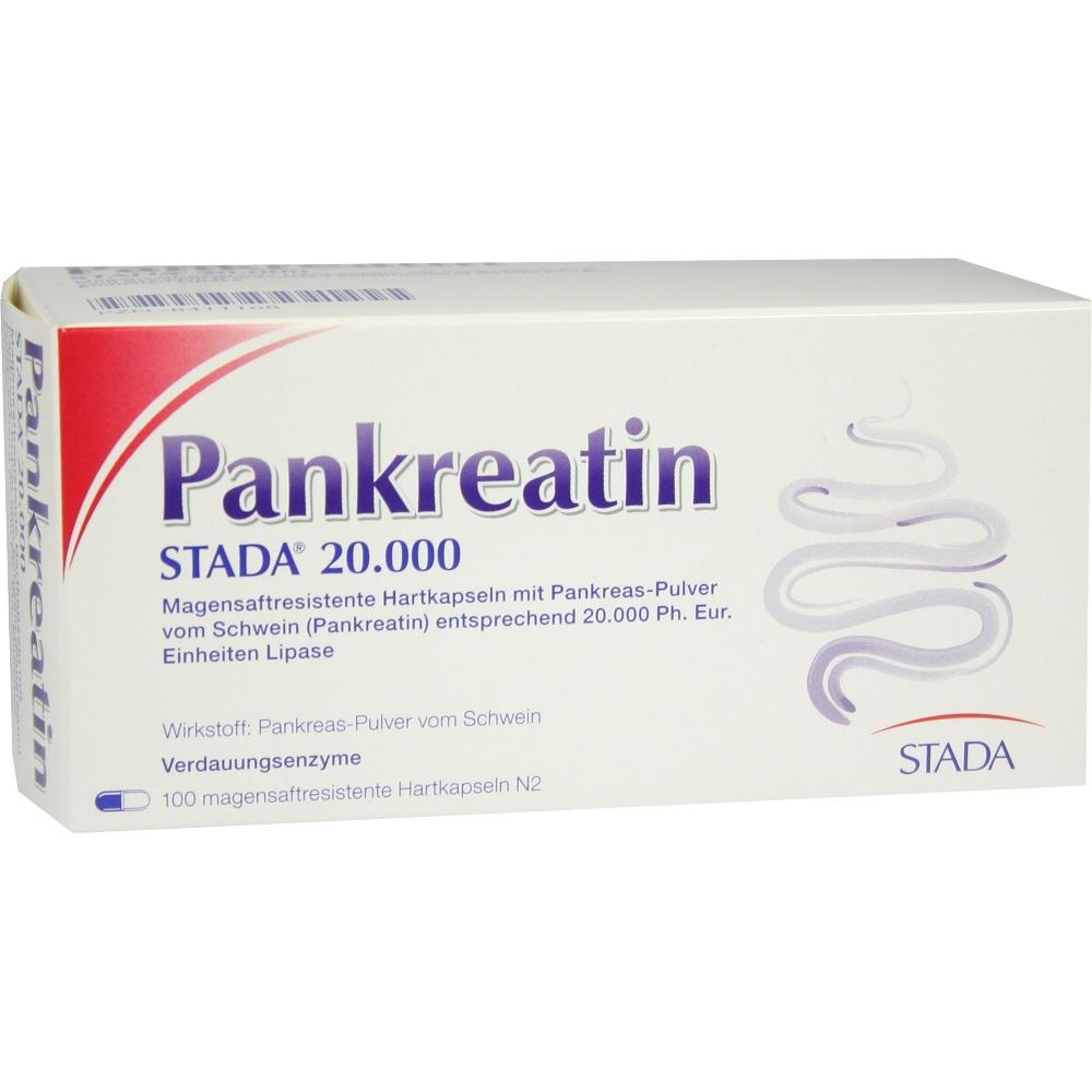 Pankreatin STADA 20000 100 St Magensaftresistente Hartkapseln