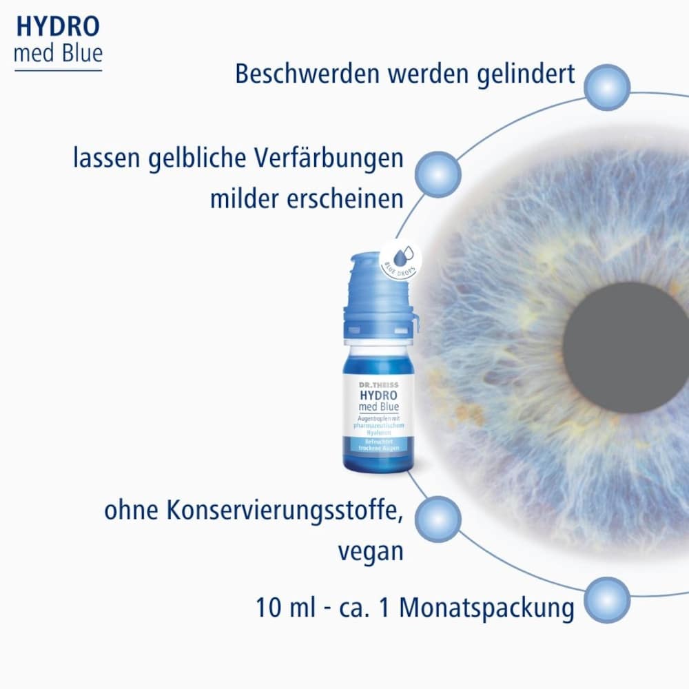 DR. THEISS HYDRO med Blue 10 ml Augentropfen
