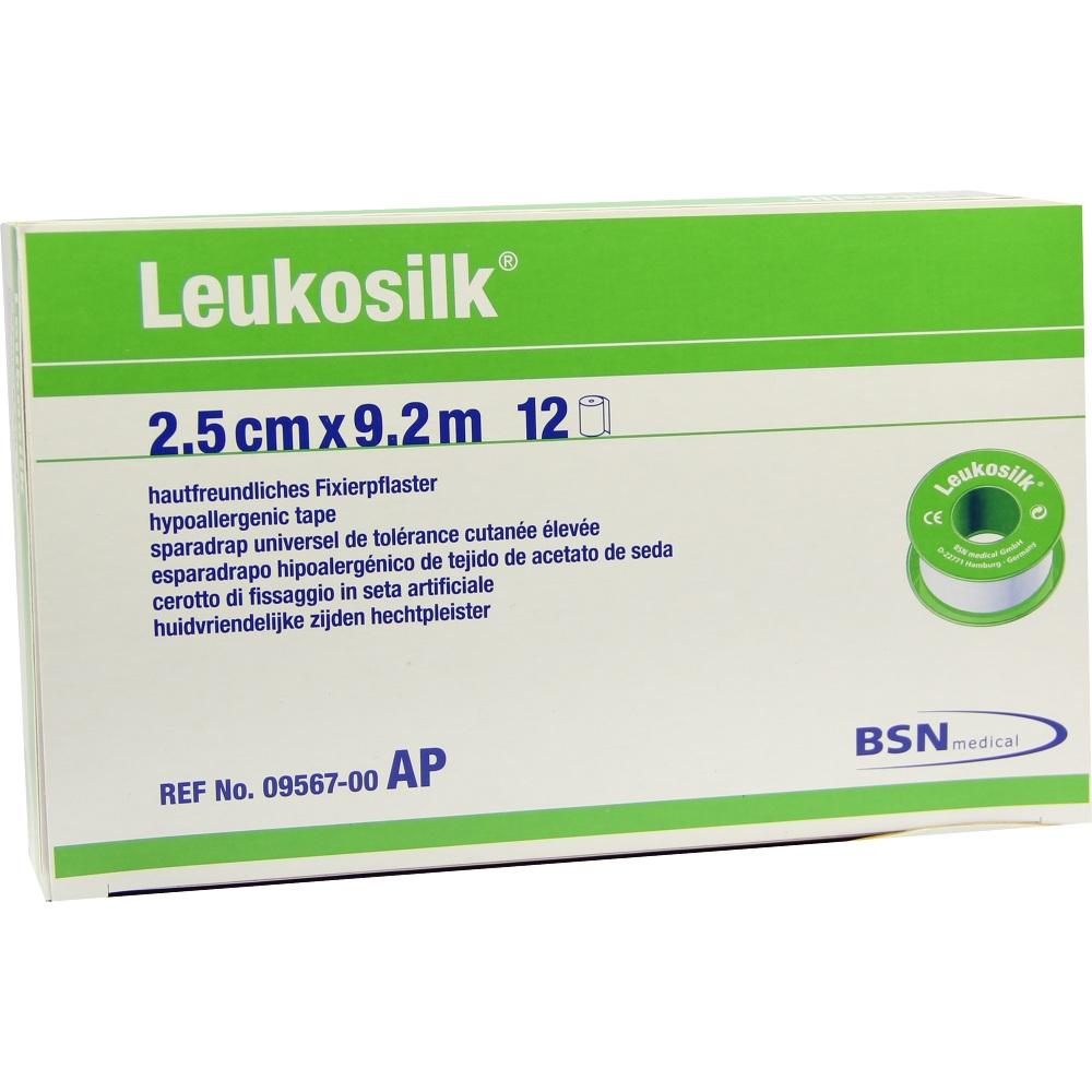 LEUKOSILK 2,5 cmx9,2 m 12 St Pflaster