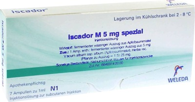 ISCADOR M 5 mg spezial Injektionslösung 7X1 ml Injektionslösung