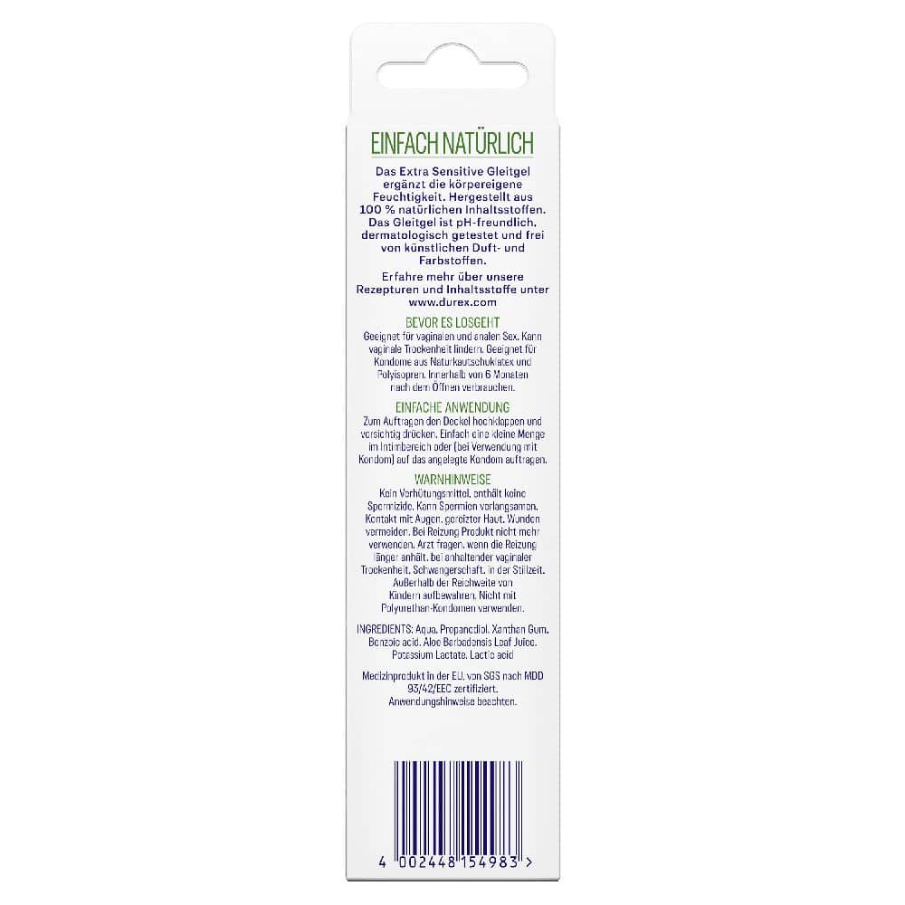 durex naturals Extra Sensitive 100 ml Gel