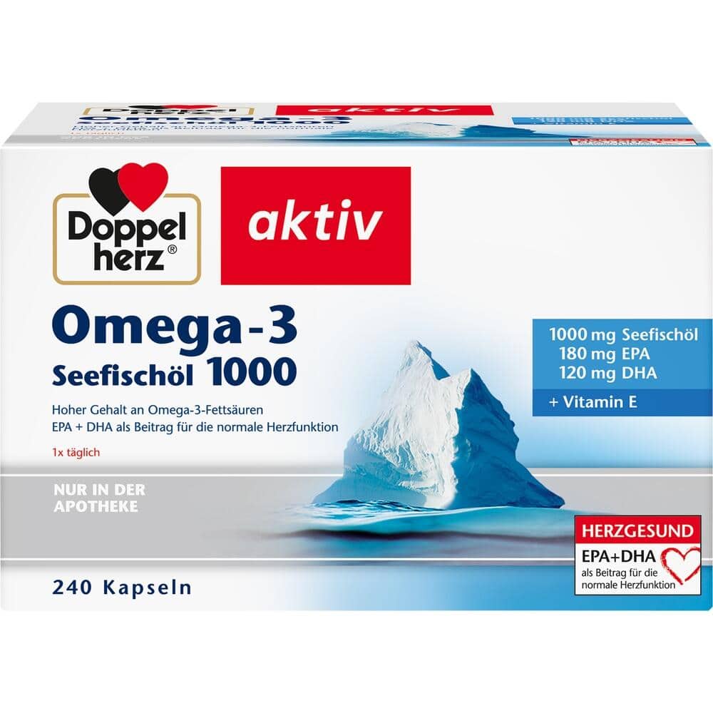 Doppelherz aktiv Omega-3 Seefischöl 1000 240 St Kapseln
