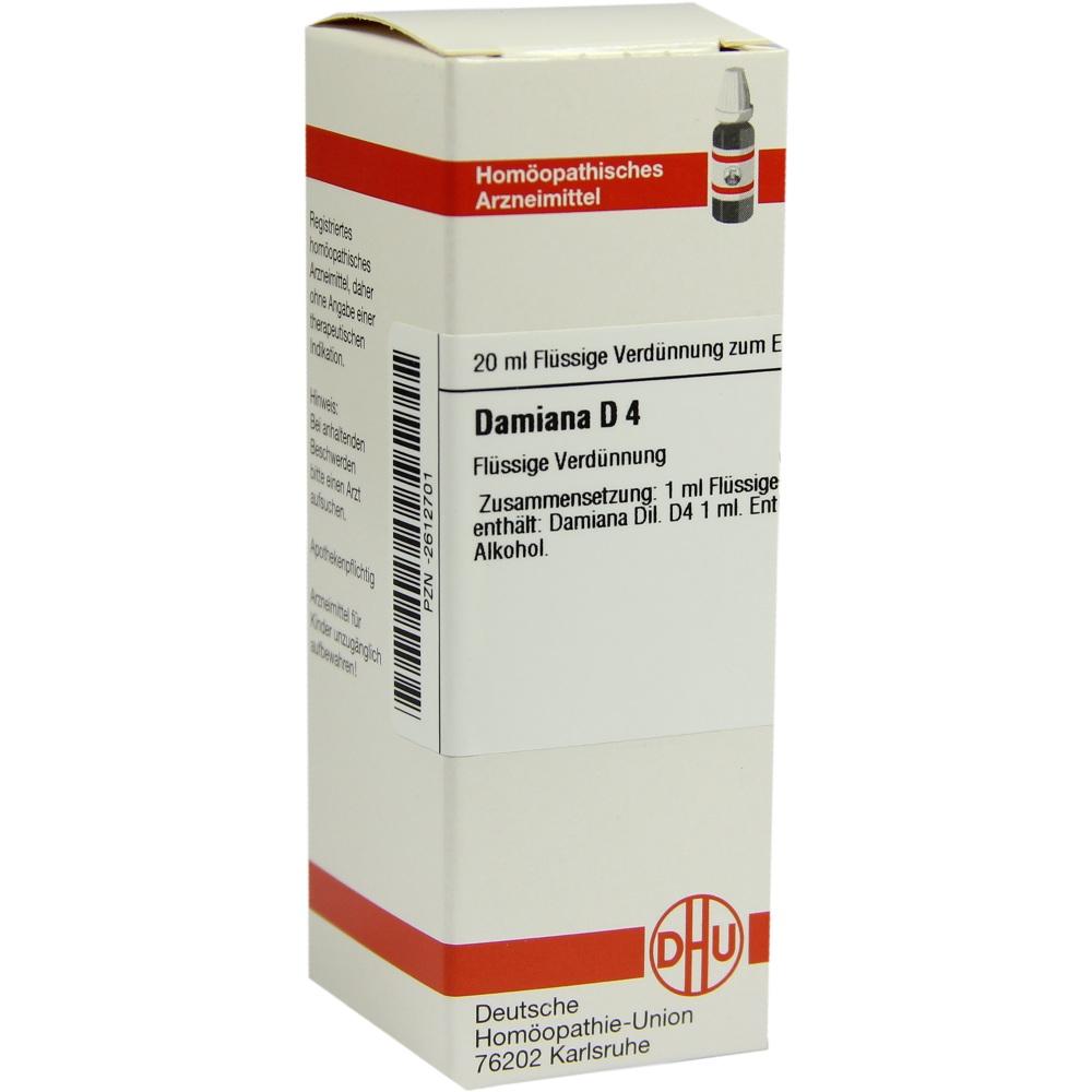 DAMIANA D 4 Dilution 20 ml Dilution