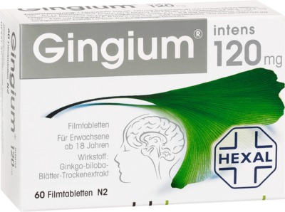 Gingium Intens 120 Mg Filmtabletten 60 St Filmtabletten