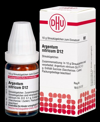 ARGENTUM NITRICUM D 12 Globuli 10 g Globuli