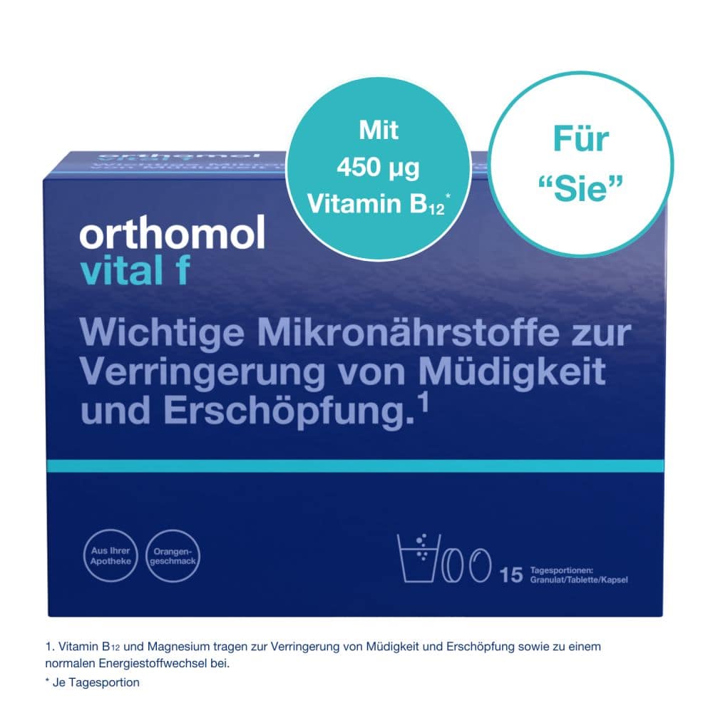 Orthomol vital f 15 Tagesportionen