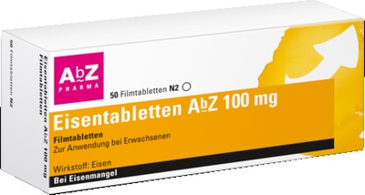 Eisentabletten AbZ 50 St Filmtabletten