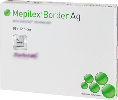 MEPILEX Border Ag Schaumverb.10x12,5 cm steril 5 St Verband