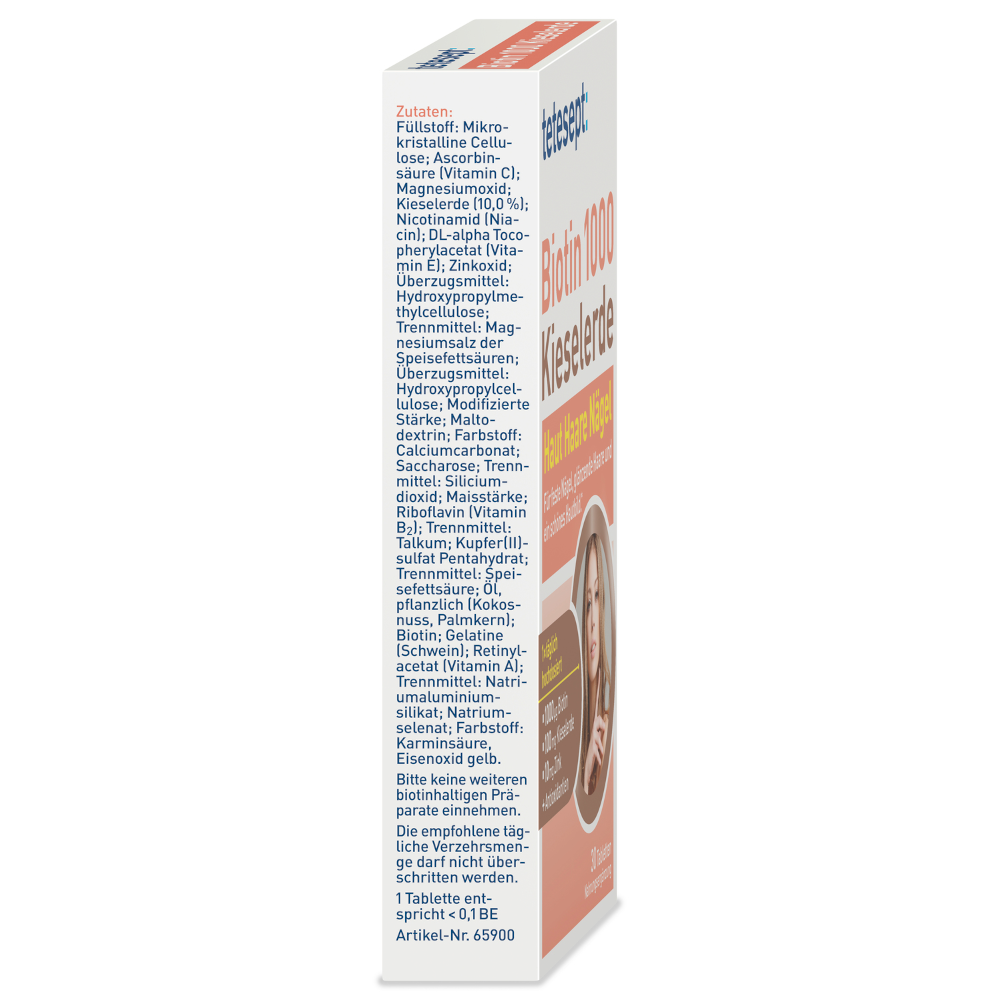 tetesept Biotin 1000 Kieselerde  30 St Filmtabletten