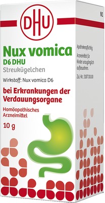 Nux Vomica D6 DHU  Streukügelchen 10 g Globuli