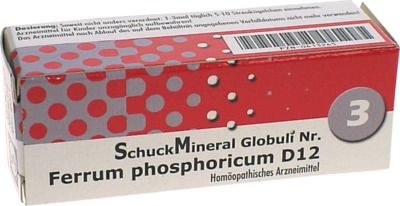 SCHUCKMINERAL Globuli 3 Ferrum phosphoricum D12 7.5 g Globuli