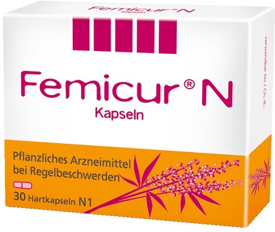 Femicur N Kapseln bei Regelbeschwerden 30 St Hartkapseln